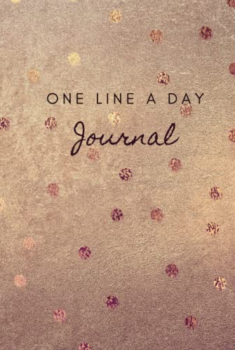 One Line A Day Journal: A Five-Year Memory Book, Diary, Notebook, 368 Lined Pages, Simple Design