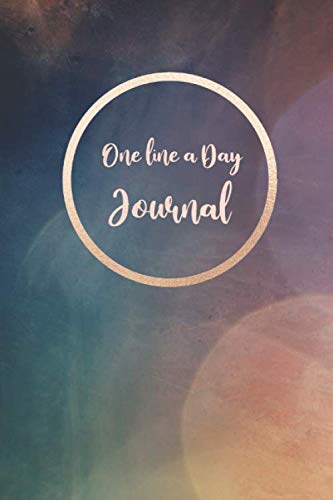 One Line A Day Journal: Stylish One Line A Day Journal Five-Year Memory Book, Diary, Notebook, 6x9, 368 Lined Pages