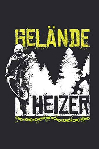 Gelände Heizer: Mountain Bike Notizbuch für Mountainbiker, Mountain Bike und Downhill Fans [Karo]