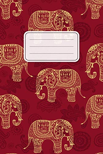 Notizbuch: Elefant Cover Design / 120 Seiten / Punktraster / DIN A5 + (15,24 x 22,86 cm) / Soft Cover / Optimal als Tagebuch, Bullet Journal, Rezeptbuch, Malbuch, Skizzenbuch usw.