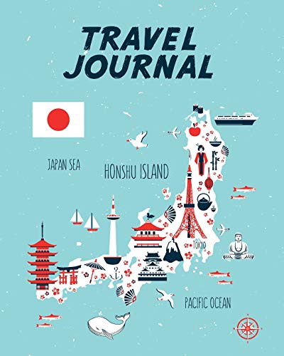 Travel Journal: Kid's Travel Journal. Map Of Japan. Simple, Fun Holiday Activity Diary And Scrapbook To Write, Draw And Stick-In. (Japan Map, Vacation Notebook, Adventure Log) von Independently published