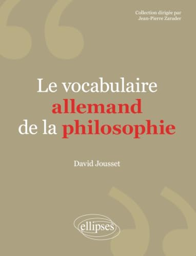 Vocabulaire allemand de la philosophie (Vocabulaire de)