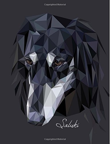 Saluki: Dog Notebook (Journal), Large, Black von CreateSpace Independent Publishing Platform