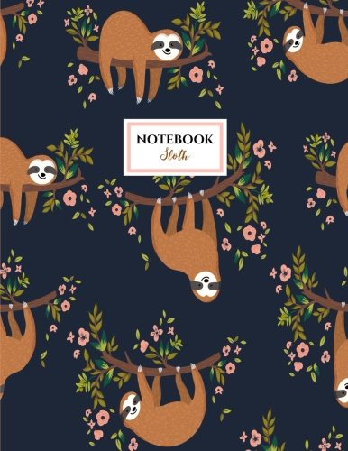 Sloth Notebook: Sloths Notebook (Composition Book Journal) (8.5 x 11 Large)