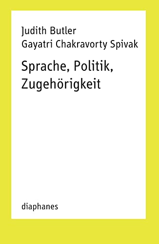 Sprache, Politik, Zugehörigkeit (TransPositionen) von Diaphanes