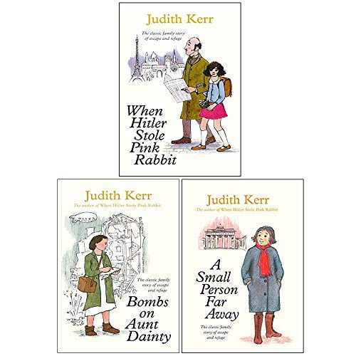 Judith Kerr Collection 3 Books Set (When Hitler Stole Pink Rabbit, Bombs on Aunt Dainty, A Small Person Far Away)