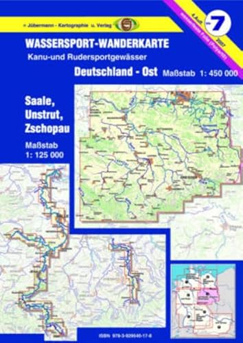 Wassersport-Wanderkarte / Kanu-und Rudersportgewässer: Jübermann Wassersport-Wanderkarten, Bl.7, Deutschland-Ost