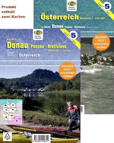 Wassersport-Wanderkarte / Kanu-und Rudersportgewässer: Wassersport-Wanderkarte / Österreich: Kanu-und Rudersportgewässer / mit Donau von Passau bis Bratislava Wassersport-Wanderkarte / Kanu-und Rudersportgewässer: Wassersport-Wanderkarte / Österreich: Kanu-und Rudersportgewässer / mit Donau von Passau bis Bratislava
