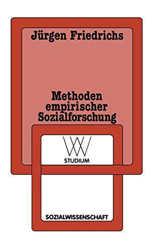WV Studium, Band 28: Methoden empirischer Sozialforschung von VS Verlag für Sozialwissenschaften