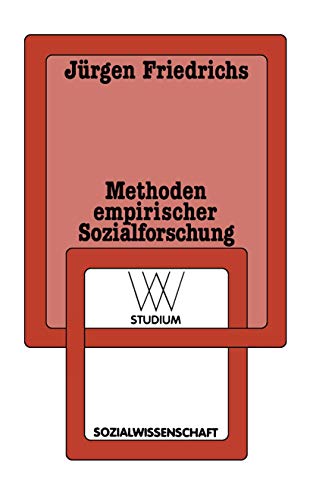 WV Studium, Band 28: Methoden empirischer Sozialforschung von VS Verlag für Sozialwissenschaften