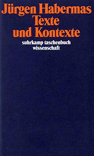Texte und Kontexte (suhrkamp taschenbuch wissenschaft)