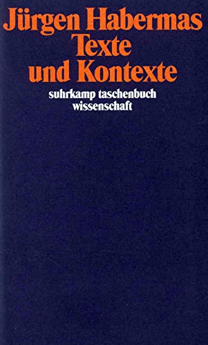Texte und Kontexte (suhrkamp taschenbuch wissenschaft)