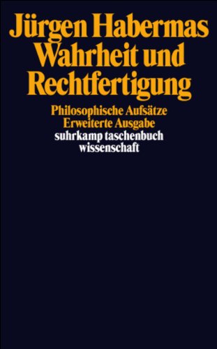 Wahrheit und Rechtfertigung: Philosophische Aufsätze (suhrkamp taschenbuch wissenschaft) von Suhrkamp Verlag AG