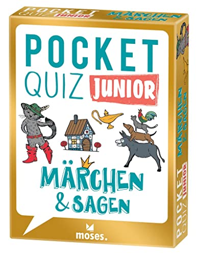 Moses. Pocket Quiz Junior - Märchen & Sagen, Das Kinderquiz mit 100 Fragen und Fakten rund um Rotkäppchen, Dornröschen & Co., Für Kinder ab 8 Jahren
