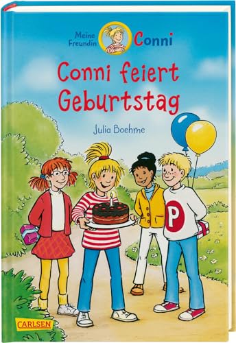 Conni Erzählbände 4: Conni feiert Geburtstag (farbig illustriert): Eine lustige Geburtstags-Geschichte ab 7 Jahren zum Selberlesen und Vorlesen - mit vielen tollen Bildern (4)