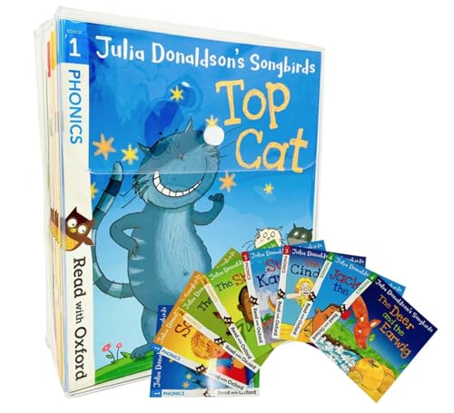 Julia Donaldson's Songbirds Read with Oxford Phonics 36 Books Collection Set (Stage 1 - 4)