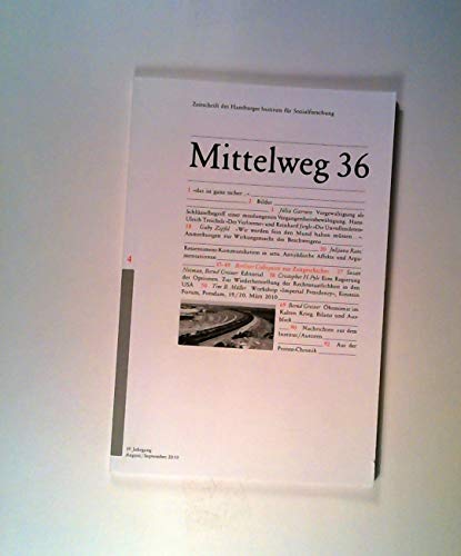 Zur Kommunikation des Beschweigens. Mittelweg 36, Zeitschrift des Hamburger Instituts für Sozialforschung, Heft 4/2010