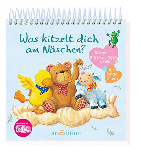 Was kitzelt dich am Näschen?: Reime, Kitzel- & Fingerspiele für junge Eltern | Aufsteller mit Reimen, Kitzel- & Fingerspielen für junge Eltern, Geschenk zur Geburt