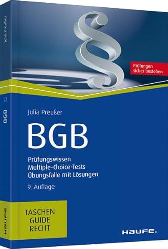 BGB: Prüfungswissen, Multiple-Choice-Tests, Übungsfälle mit Lösungen (Haufe TaschenGuide) von Haufe Lexware GmbH