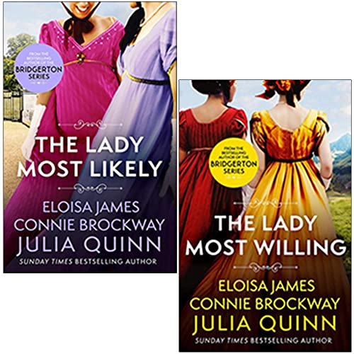 Julia Quinn Bridgerton Family Series 2 Collection Books Set (The Lady Most Likely, The Lady Most Willing)