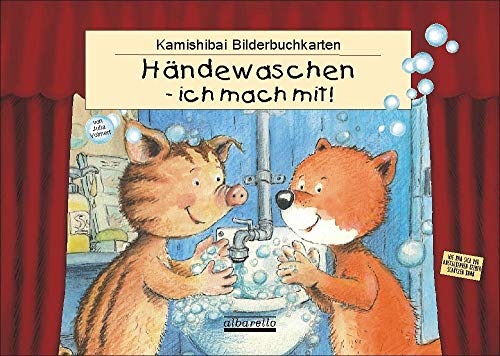 HÄNDEWASCHEN - ICH MACH MIT! 11 Kamishibai-Bilderbuchkarten: Für alle handelsüblichen Tischtheater im DIN A3 Format