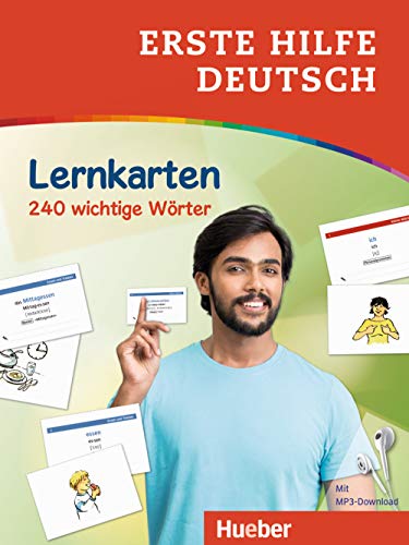 Erste Hilfe Deutsch – Lernkarten: 240 wichtige Wörter / Lernkarten mit kostenlosem MP3 Download von Hueber Verlag GmbH