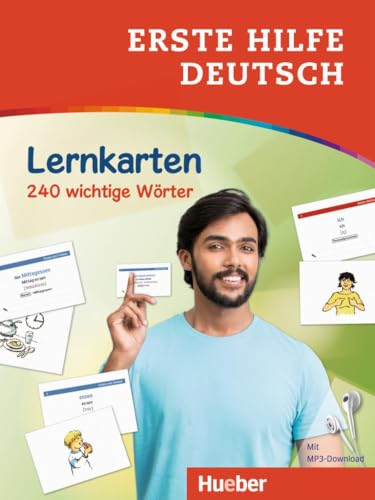 Erste Hilfe Deutsch – Lernkarten: 240 wichtige Wörter / Lernkarten mit kostenlosem MP3 Download