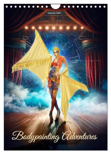 Bodypainting Adventures (Wandkalender 2025 DIN A4 hoch), CALVENDO Monatskalender von CALVENDO