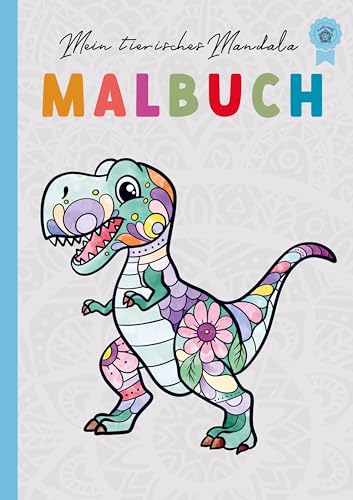 Mein Dino Mandala Malbuch: Dino-Mandalas für Kinder ab 4 Jahren - kreatives Geschenk für Jungen und Mädchen von Bookmundo