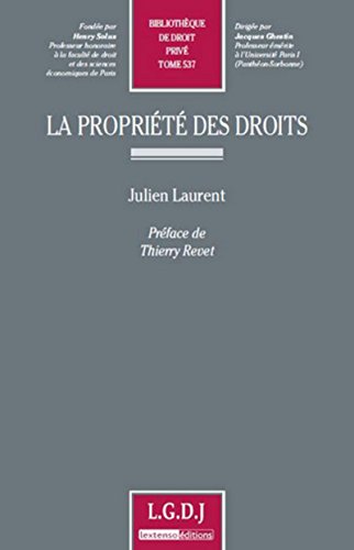 la propriété des droits (537) von LGDJ