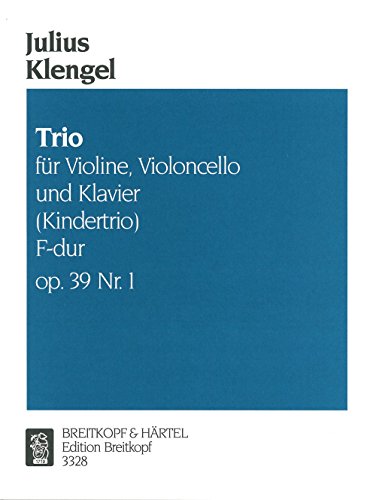 Kindertrio F-dur op. 39 Nr. 1 für Violine, Cello und Klavier (EB 3328): Einzelstimmen