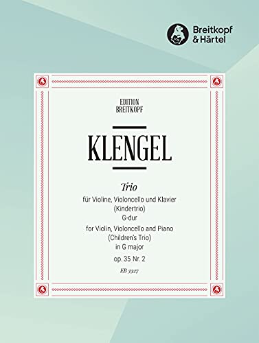 Kindertrio G-dur op. 35 Nr. 2 für Violine, Cello und Klavier (EB 3327): Einzelstimmen von Breitkopf & Härtel