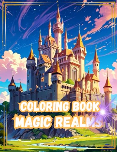 Magic Realms - Coloring Book for adults: Inspire Creativity, 30 unique Images, Ancient Castles & Ruins von Independently published