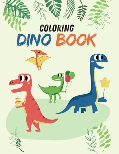 Großes Dino Malbuch I Coloring Dino Book I tolle Motive I einfache Zeichnungen I DIN A4 I 42 Seiten von Independently published