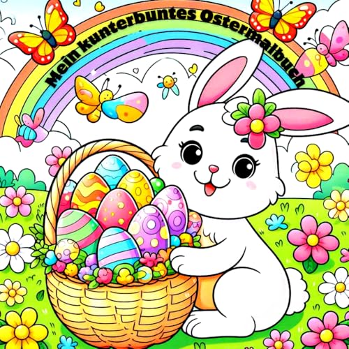 Mein kunterbuntes Ostermalbuch: "Ostermalbuch für Kinder ab 3 Jahren – Süße Osterhasen, Eier, Küken, Lämmchen & Frühlingsmotive zum Ausmalen | ... für kleine Künstler. Einfach gestaltet. von Independently published