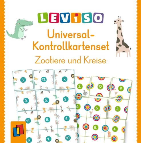 Universal-Kontrollkartenset: Zootiere und Kreise - universell einsetzbar für alle Übungshefte (LEVISO) von Verlag an der Ruhr