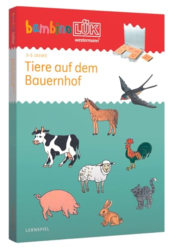 bambinoLÜK-Set: 3/4/5 Jahre Tiere auf dem Bauernhof (bambinoLÜK-Sets: Kasten + Übungsheft/e) von Westermann Lernwelten
