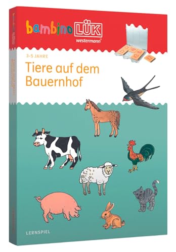 bambinoLÜK-Set: 3/4/5 Jahre Tiere auf dem Bauernhof (bambinoLÜK-Sets: Kasten + Übungsheft/e)