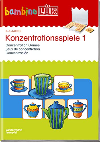 bambinoLÜK: 3/4/5 Jahre Konzentrationsspiele 1: Für Kinder ab 3 J (bambinoLÜK-Übungshefte: Kindergarten)