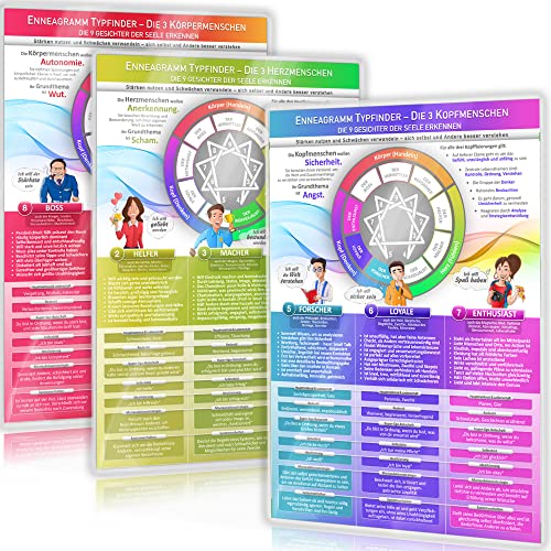 [3er-Set] Enneagramm Typfinder Trilogie - Die Schönheit der Individualität (2024) – Erkenne die Einzigartigkeit deiner Persönlichkeit, entfalte dein ... - sich selbst und Andere besser verstehen