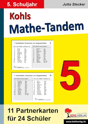 Kohls Mathe-Tandem 5: Partnerrechnen im 5. Schuljahr von KOHL VERLAG Der Verlag mit dem Baum