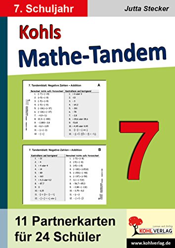 Kohls Mathe-Tandem 7: Partnerrechnen im 7. Schuljahr von KOHL VERLAG Der Verlag mit dem Baum