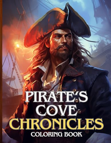 Pirate's Cove Chronicles coloring book: pirate ships, tropical islands, medieval towns and castles coloring book for relaxation von Independently published