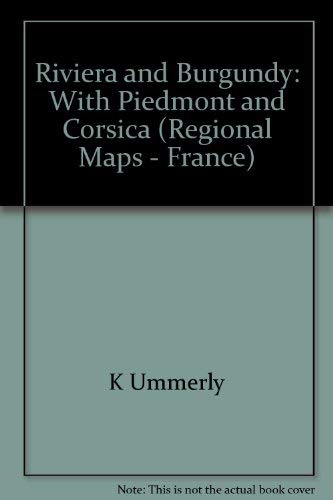 Kümmerly & Frey Karten, Riviera, Burgund: Mit Piemont und Korsika. Straßenkarte. Mit Sehenswürdigkeiten. Maßst. 1 : 500.000. (Regional Maps - France)