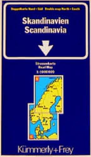 Kümmerly & Frey Karten, Skandinavien: Doppelkarte Nord- Süd 1:1 Mill. (Kümmerly+Frey Strassenkarten)