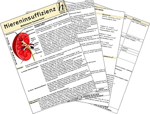 Niereninsuffizienz - Medizinische Taschen-Karte von Verlag An Der Ruhr