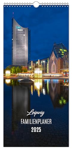 Kalender Familienplaner Leipzig 2025 Einschreibkalender | 20 x 44 cm | weißes Kalendarium