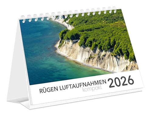 Kalender Rügen Luftaufnahmen kompakt 2026: | 21 x 15 cm | weißes Kalendarium Kalender Rügen Luftaufnahmen kompakt 2026: | 21 x 15 cm | weißes Kalendarium von K4Verlag