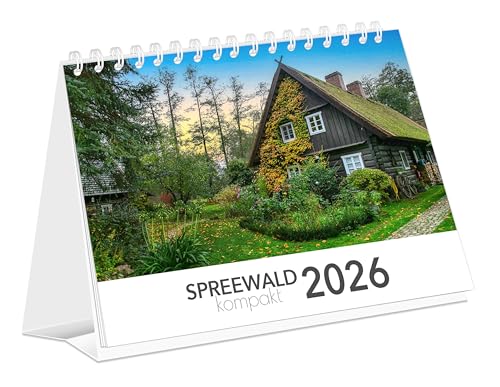 Kalender Spreewald kompakt - Peter Becker 2026: | 21 x 15 cm | weißes Kalendarium von K4Verlag