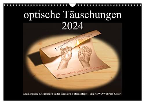 optische Täuschungen 2024 (Wandkalender 2024 DIN A3 quer), CALVENDO Monatskalender